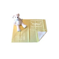 Mellow Quick dry ผ้ารองกันฉี่ ผ้ารองกันน้ำ 100% SIZE M (70x100 CM) Yellow