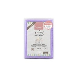 Mellow Quick dry ผ้ารองกันฉี่ ผ้ารองกันน้ำ 100% แบบมีปีกสอดใต้ที่นอน SIZE M (70x100 CM) Lilac