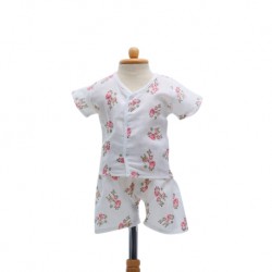 Shawn's Baby Short Sleeve Shirt with Short Pants Giraffe Cartoon Pink (size S)