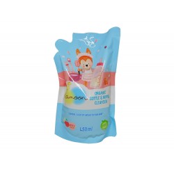 Lamoon น้ำยาล้างขวดนม ออร์แกนิค 450 มล. รีฟิล แบบถุง  