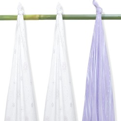 Grow ผ้าห่อตัวมัสลินจากใยไผ่ 100% ลายFlora Mania Stream  