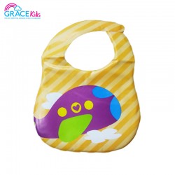 Gracekids Baby Plastic Napkin, Cartoon Airplane Screened