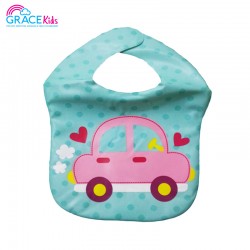 Gracekids Plastic Baby Napkin, Cartoon Car Screened