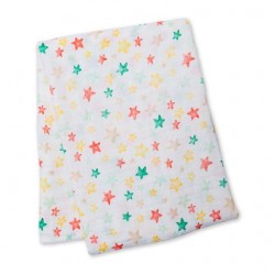 Lulujo Cotton Muslin Swaddle - Star Bright