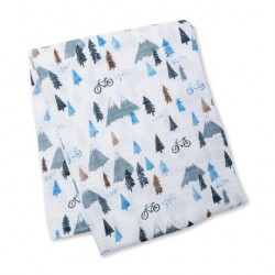 Lulujo Cotton Muslin Swaddle -Mountain Top