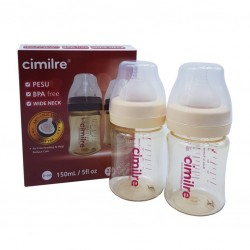 Cimilre ขวดนมสีชา PESU 5oz. แพ็คคู่