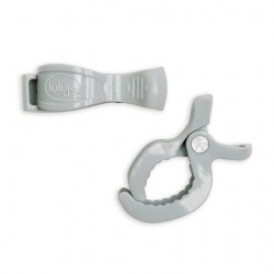 Lulujo  2-Pack Stroller Clips - Grey