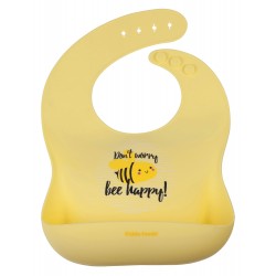 Kiddo Feedo กันเปื้อนซิลิโคน (เหลือง)