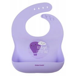 Kiddo Feedo กันเปื้อนซิลิโคน (ม่วง)