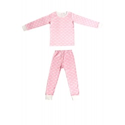 Niovi Organics "Snow Mountain" Pink Pajama Set