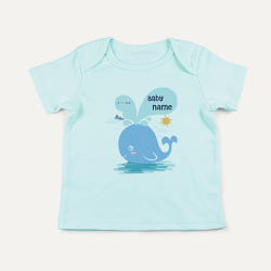 PREVAA BABY SHIRT Design Blue Whale 
