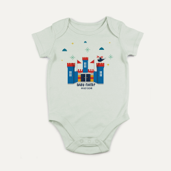 PREVAA BABY BODYSUIT DESIGN Blue Palace 