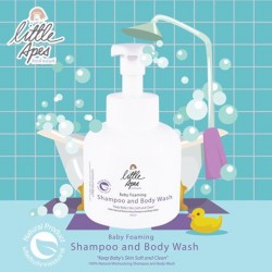 Little Apes Baby Foaming Shampoo and Body Wash 450 ml. (PN)