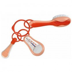 Beaba ชุด หวี กรรไกรตัดเล็บ เทอร์โมมิเตอร์ สีชมพู