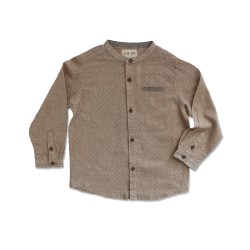 Me and Henry Beige Sport Round Neck Shirt