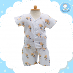 Shawn's Baby Short Shirt with Short Pants Sheep Cartoon Orange (size M)