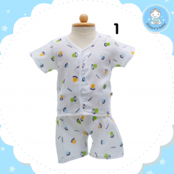 Shawn's Baby Short Sleeve Shirt with Short Pants Elephant Cartoon Color no. 1 (size M)