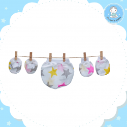 Shawn's Baby Baby Hat,Glove,Sock Star Cartoon (Pink,Yellow,Grey)