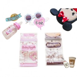 BabyTooth ถุงเก็บนำ้นมแม่ ขนาด 6 oz ฺ4 กล่อง 120 ใบ (Choco+Pink)