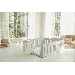 Alzipmat คอกกั้นเด็ก Alzip รุ่น BabyRoom G สีเทา/สีชมพูขนาด 147*207*65cm