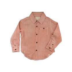 Me and Henry Orange Striped Shirt