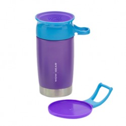 WOW Gear แก้วสแตนเลส WOW Sports ไม่หก ดื่มได้360องศา ความจุ300ml (สีม่วง)