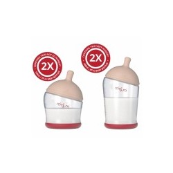 Mimijumi ขวดนมสำหรับเด็ก ขนาด 4 ออนซ์ และ ขนาด 8 ออนซ์ (จัดเซท) 4 ขวด