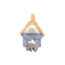 Miyim ตุ๊กตาออร์แกนิค ของเล่นเด็กเมีเสียเพลง รูปบ้าน รุ่น MY-72201 - Blue