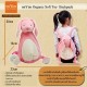 Miyim Organic Soft Toy Backpack Bunny (pink)