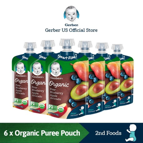 gerber organic puree