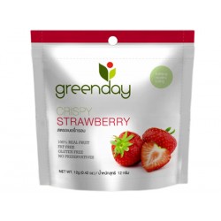Greenday กรีนเดย์ Crispy Strawberry (สตรอเบอรี่กรอบ) 12g.