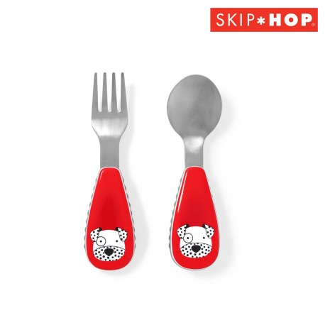 Skip Hop ช้อนส้อมสำหรับเด็ก Zootensils Fork & Spoon Dalmatian
