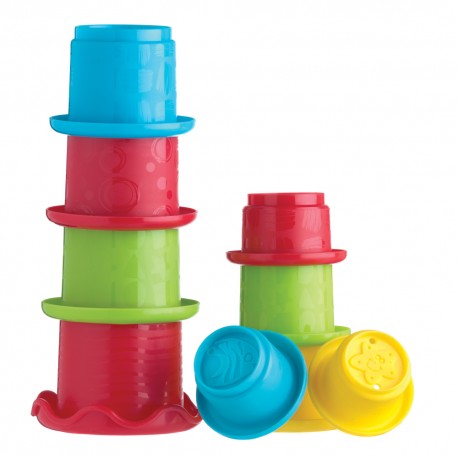 Playgro ของเล่นบล็อคต่อรูปถ้วยสีสันสดใส  Stacking Fun Cups