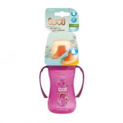 Lovi 250 ml Non-Spill Firm Spout 12+Month-Folky Magenta