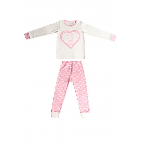 Niovi Organics "Be Brave" Pink Pajama Set