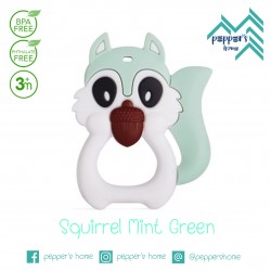 Pepper's Home - Teether -  Squirrel Mint Green  