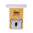 Baby Moby สำลีแผ่นเล็ก รีดขอบ ไร้กาว ไม่เป็นขุย ปลอดสารเรืองแสง ขนาดบรรจุ 50 กรัม