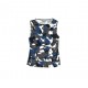 QueenCows เสื้อให้นม : Serra Blue Striped Vest (Navy)