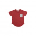 QueenCows Kids เสื้อยืดคอกลม : Tiago Top (Red)